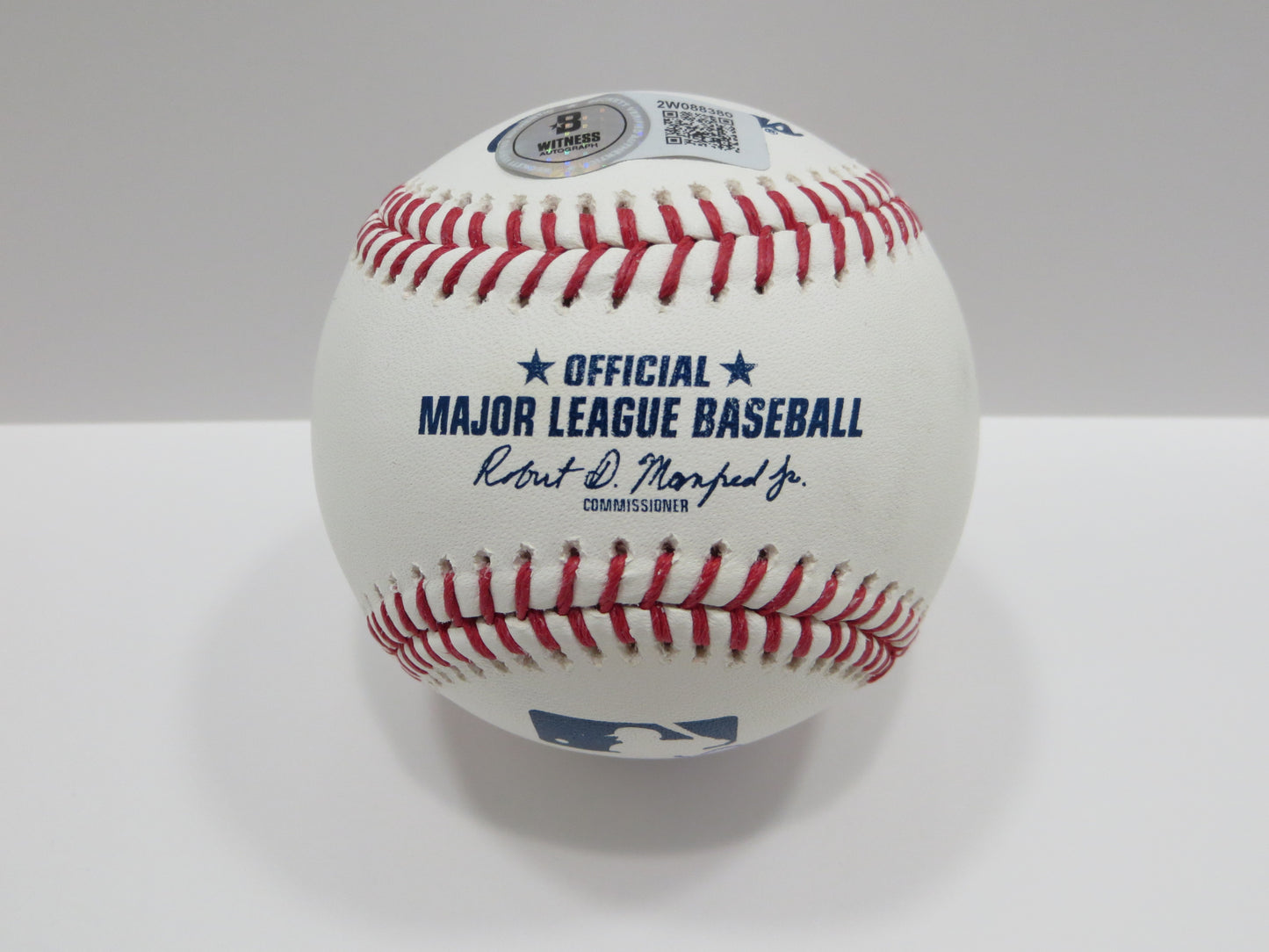 PAT PATRICK MAHOMES SR SIGNED OML BASEBALL Twins w/MVPMAKER THE REAL BAS