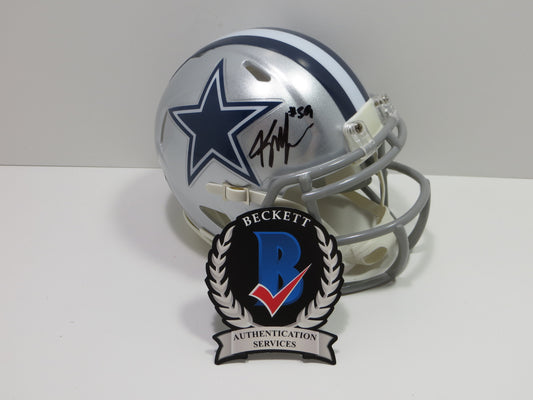 KENNETH MURRAY SIGNED DALLAS COWBOYS Riddell MINI HELMET OU Sooners BAS COA