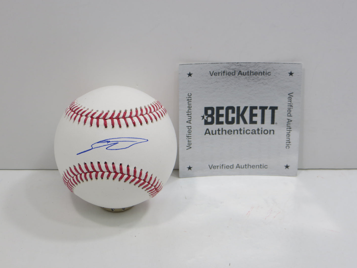 SEBASTIAN WALCOTT TEXAS RANGERS SIGNED RAWLINGS OML BASEBALL BAS COA
