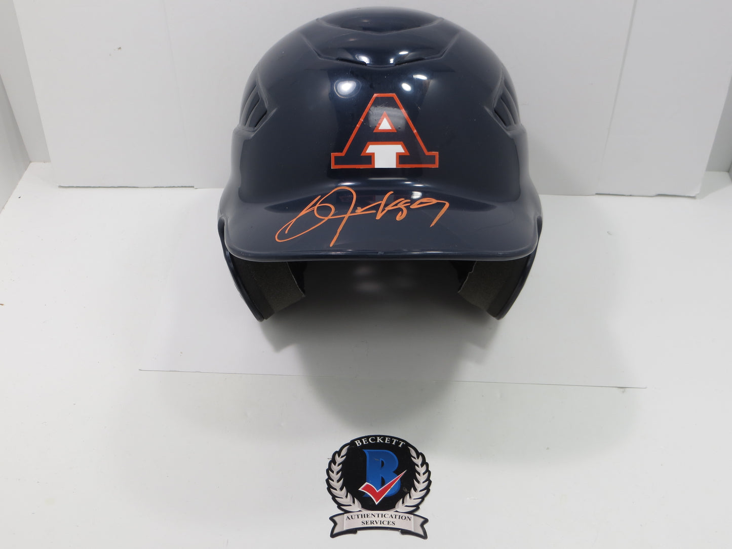 BO JACKSON SIGNED AUBURN TIGERS Rawlings FULL SIZE BATTING HELMET KC Royals BAS