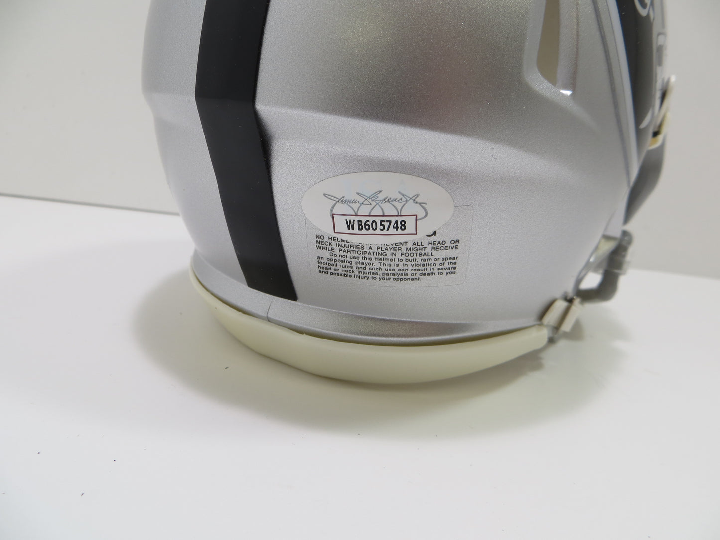 DARREN MCFADDEN SIGNED OAKLAND RAIDERS Riddell MINI HELMET Razorbacks JSA COA