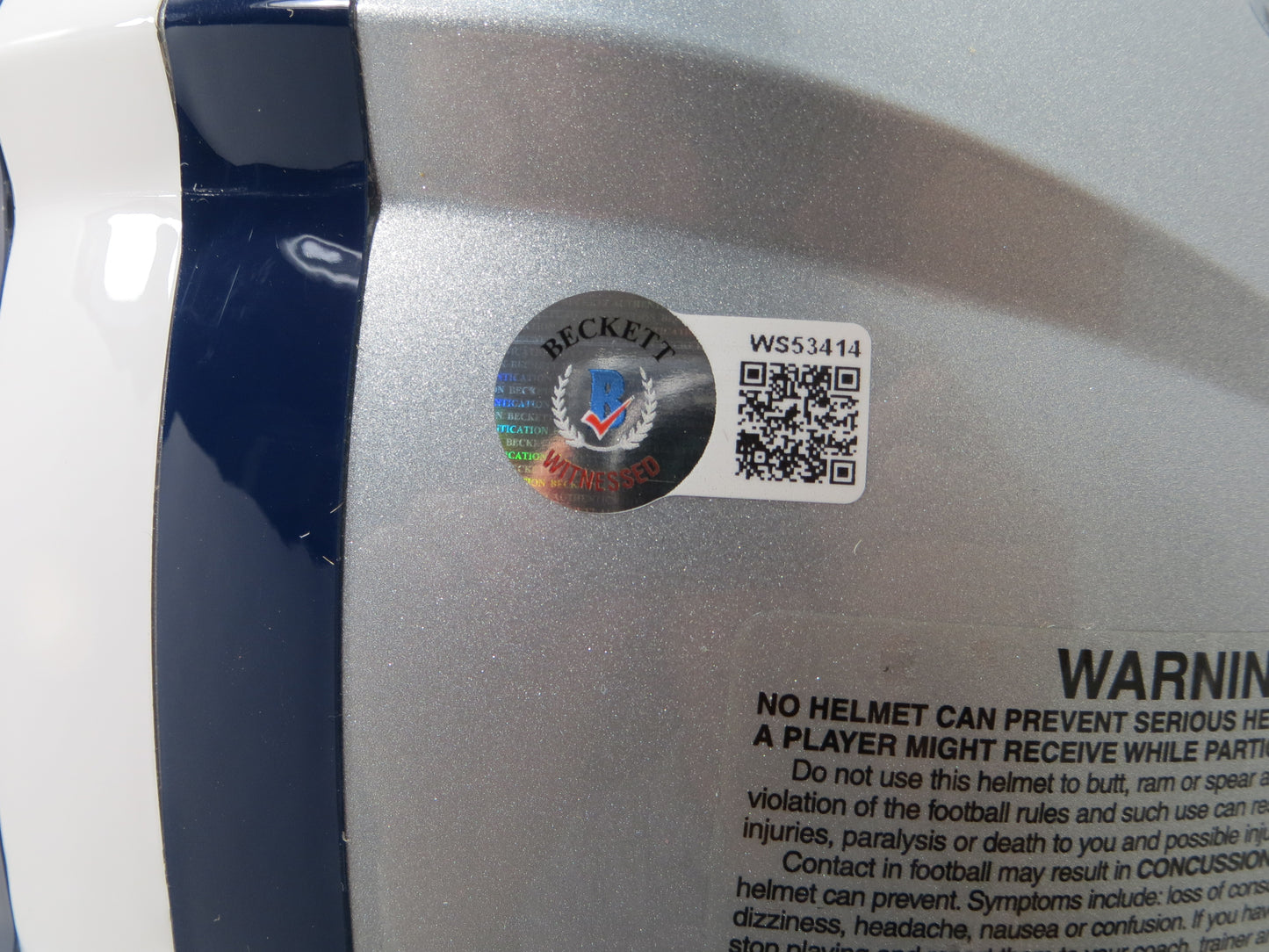 BOB LILLY SIGNED DALLAS COWBOYS RIDDELL FULL SIZE Authentic HELMET w10STATS BAS