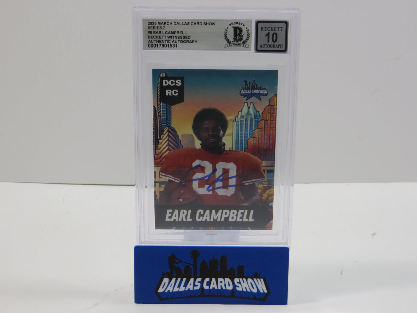 2025 MARCH DCS SERIES 7 #5 EARL CAMPBELL BAS 10 AUTO