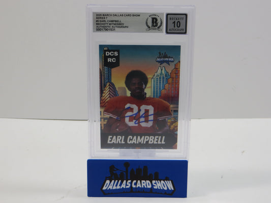 2025 MARCH DCS SERIES 7 #5 EARL CAMPBELL BAS 10 AUTO