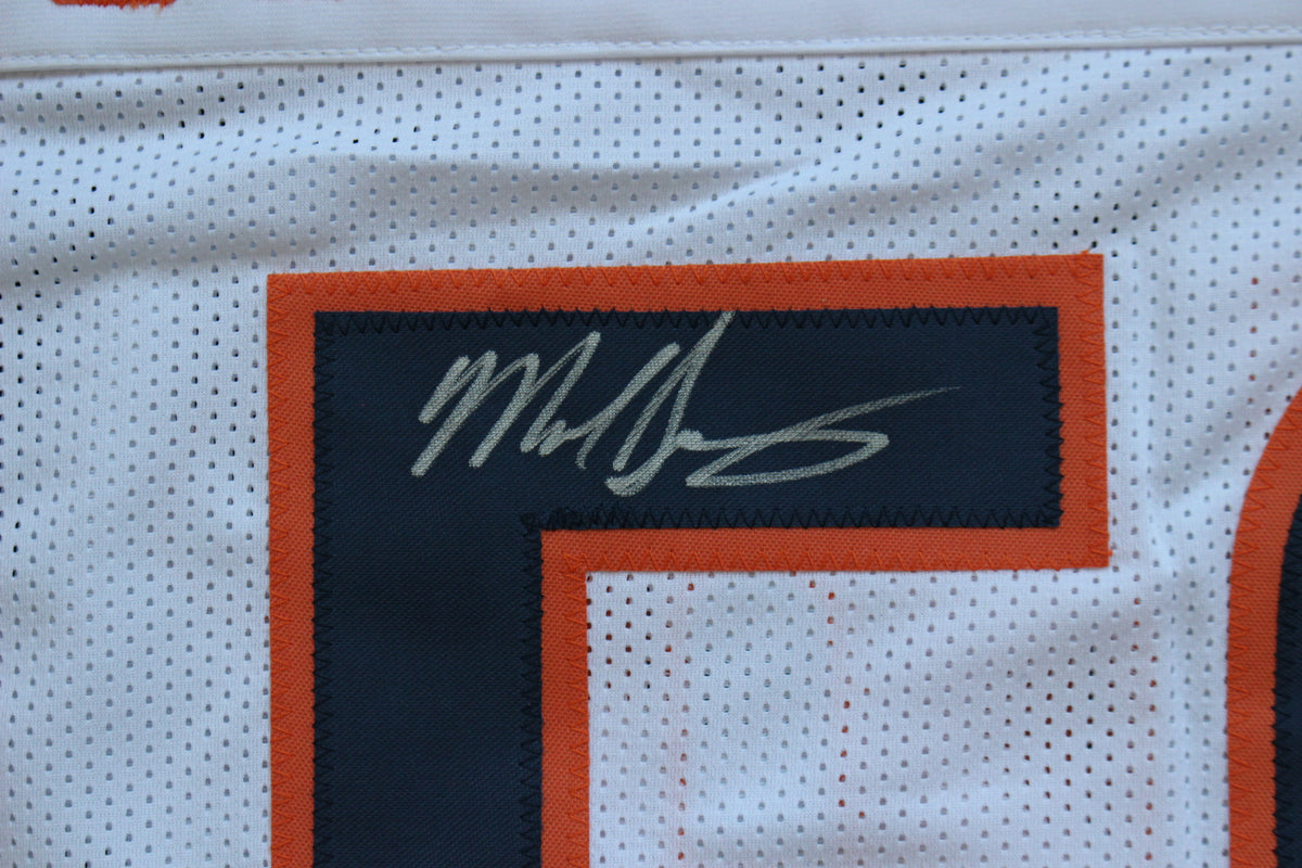 MIKE SINGLETARY CHICAGO BEARS SIGNED WHITE JERSEY Baylor Bears BAS COA