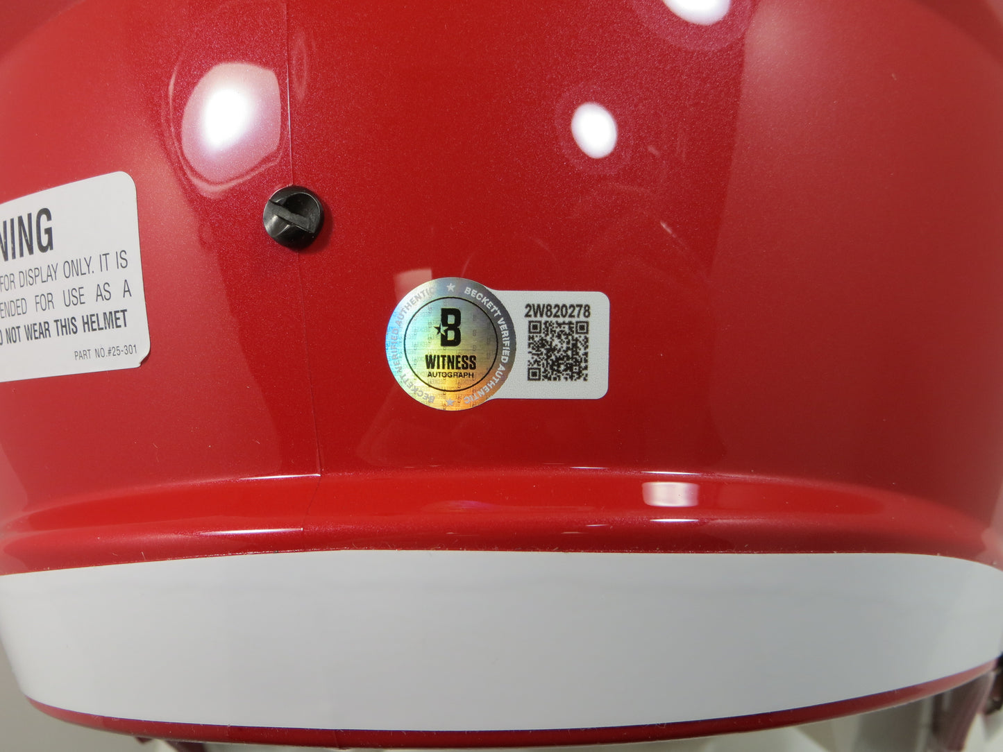 PAT MAHOMES SR. SIGNED Fullsize KANSAS CITY CHIEFS HELMET w/WhosYourDaddy BAS