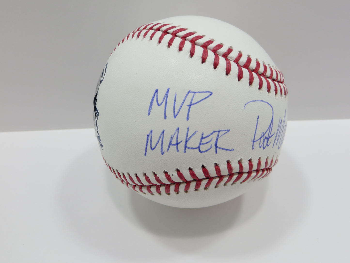 PAT PATRICK MAHOMES SR SIGNED OML BASEBALL Twins w/MVPMAKER THE REAL BAS