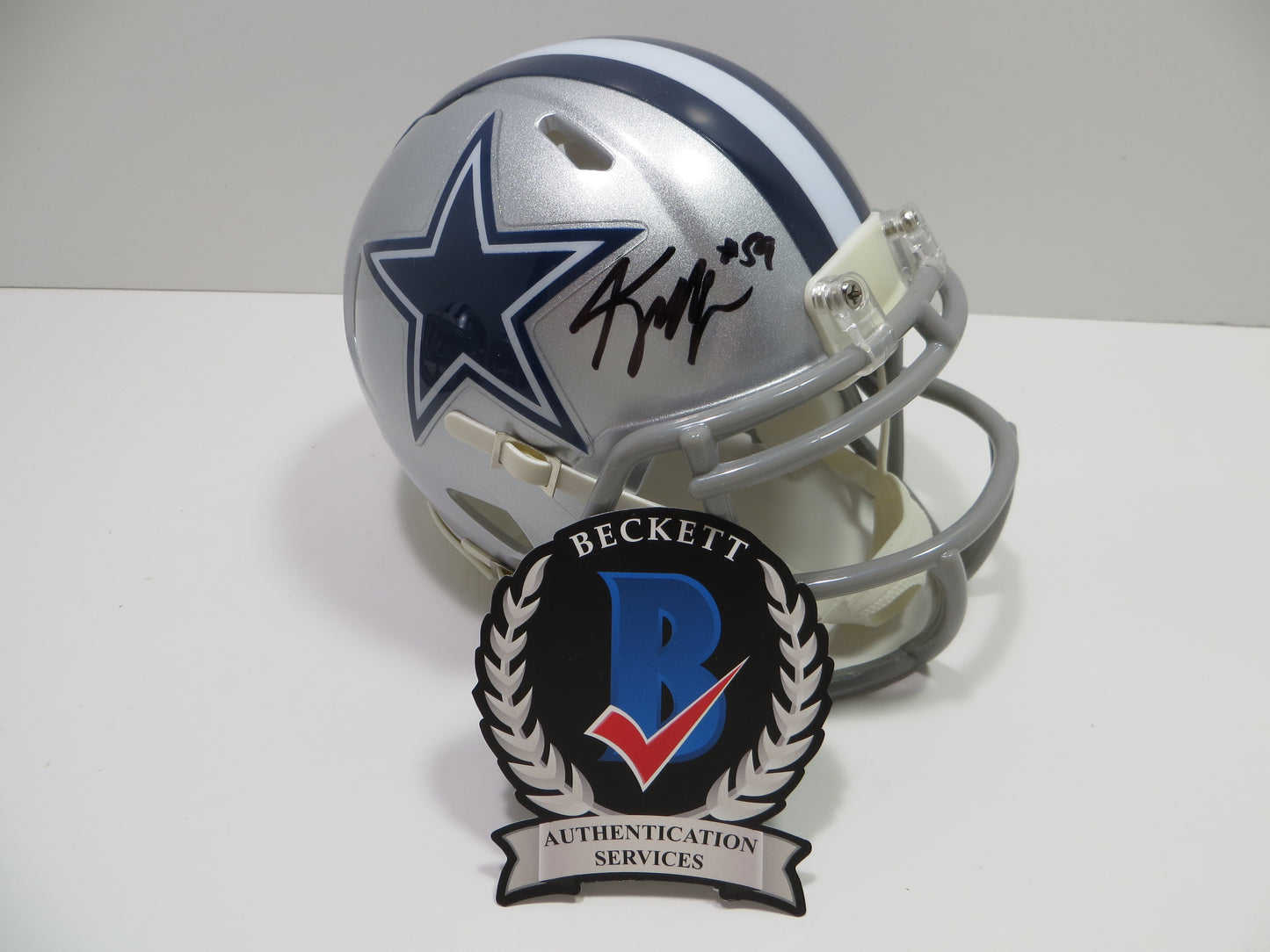 KENNETH MURRAY SIGNED DALLAS COWBOYS Riddell MINI HELMET OU Sooners BAS COA