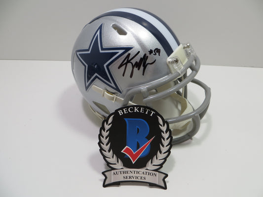 KENNETH MURRAY SIGNED DALLAS COWBOYS Riddell MINI HELMET OU Sooners BAS COA