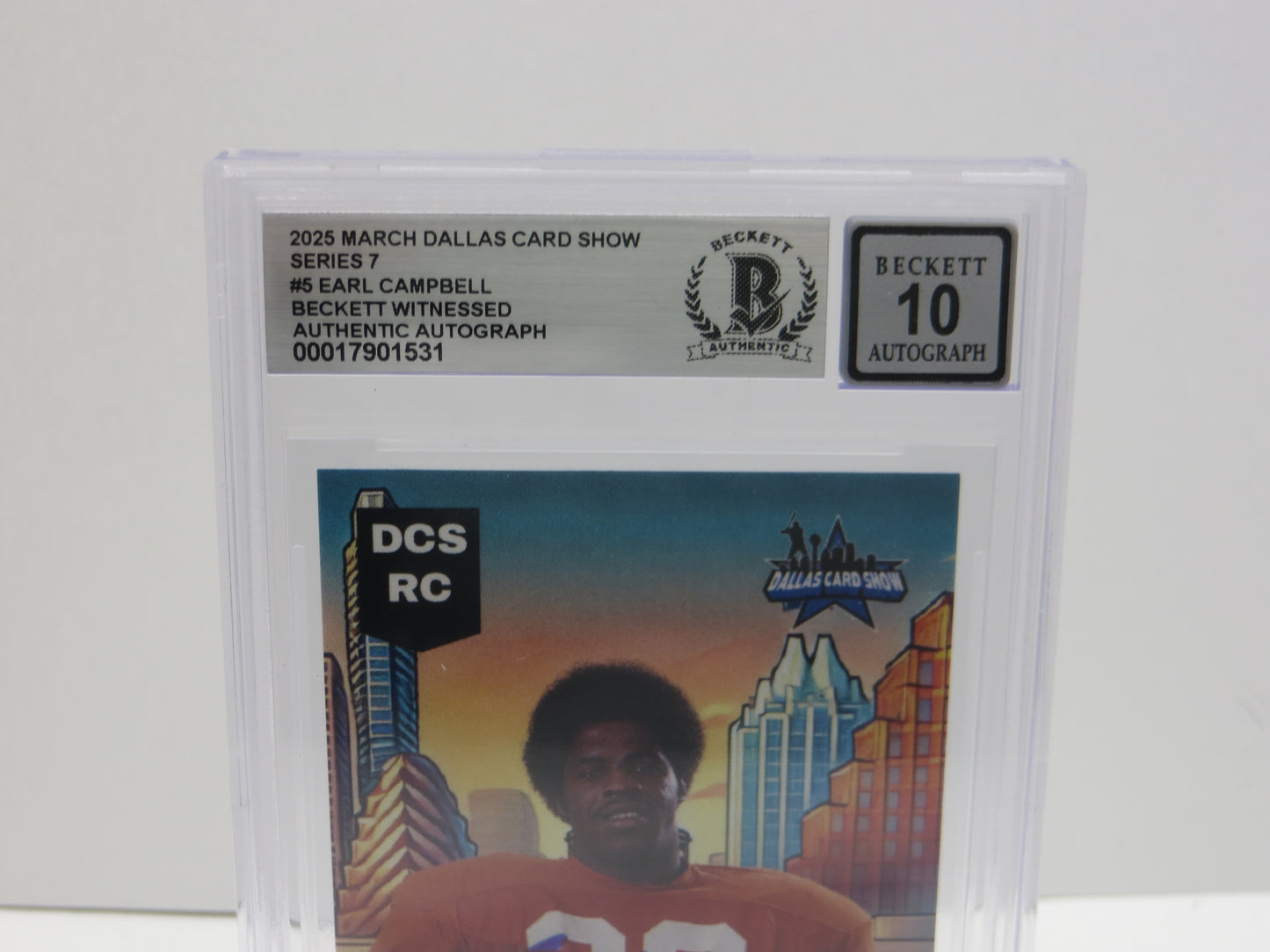 2025 MARCH DCS SERIES 7 #5 EARL CAMPBELL BAS 10 AUTO