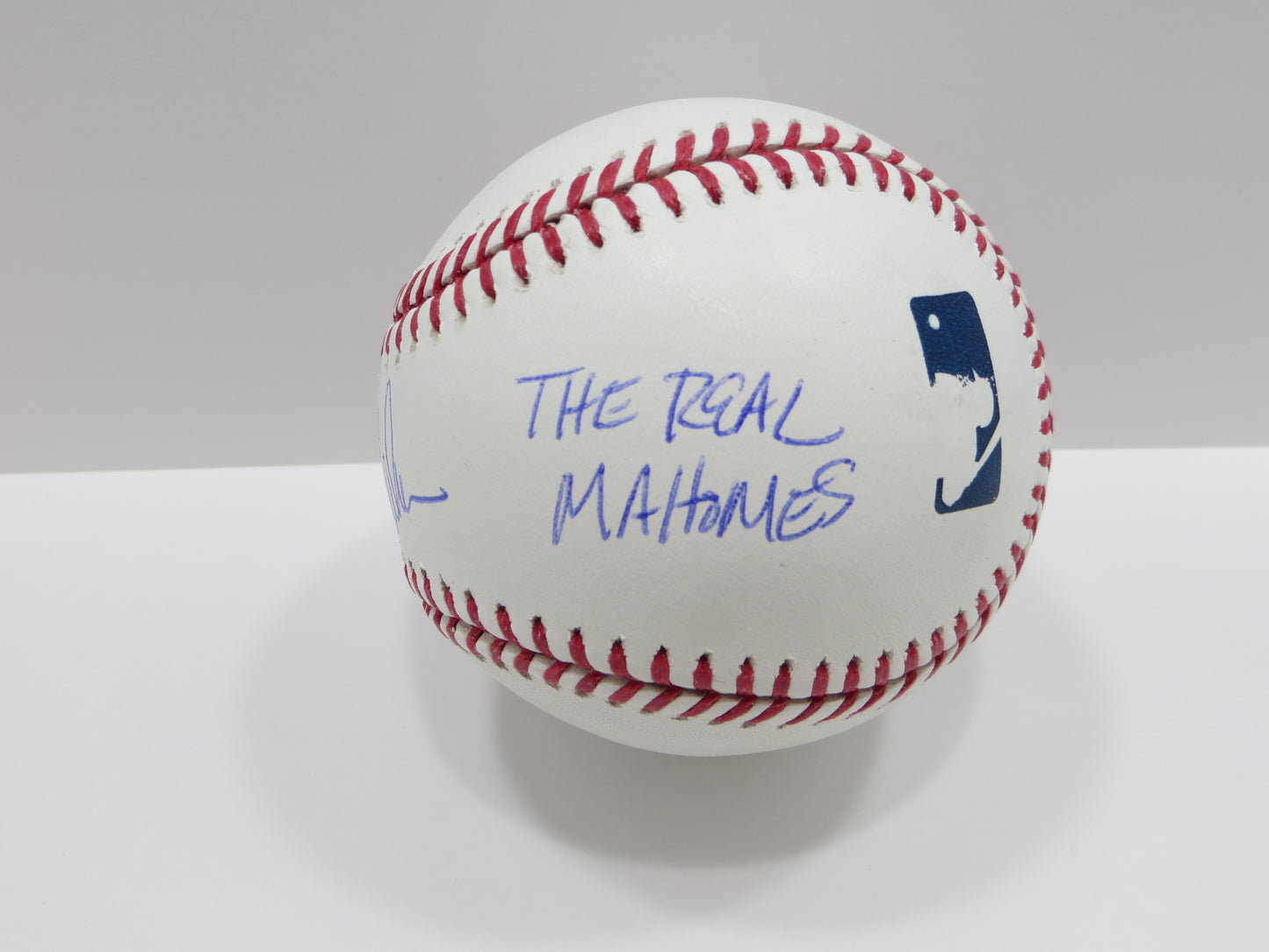 PAT PATRICK MAHOMES SR SIGNED OML BASEBALL Twins w/MVPMAKER THE REAL BAS