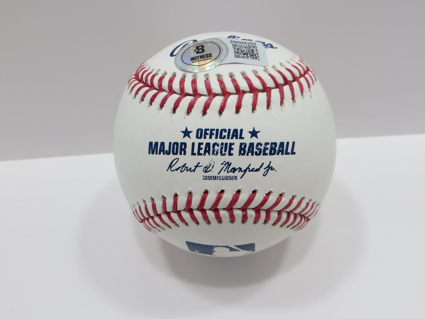 PAT PATRICK MAHOMES SR SIGNED OML BASEBALL Twins w/MVPMAKER THE REAL BAS