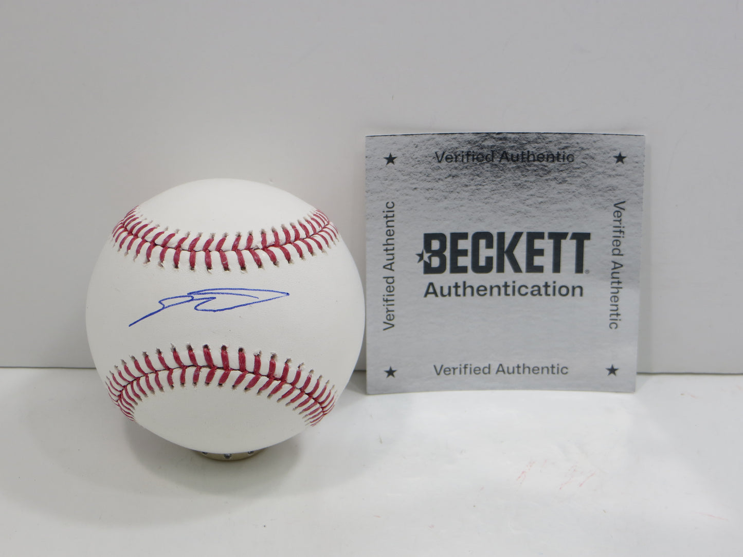 SEBASTIAN WALCOTT TEXAS RANGERS SIGNED RAWLINGS OML BASEBALL BAS COA