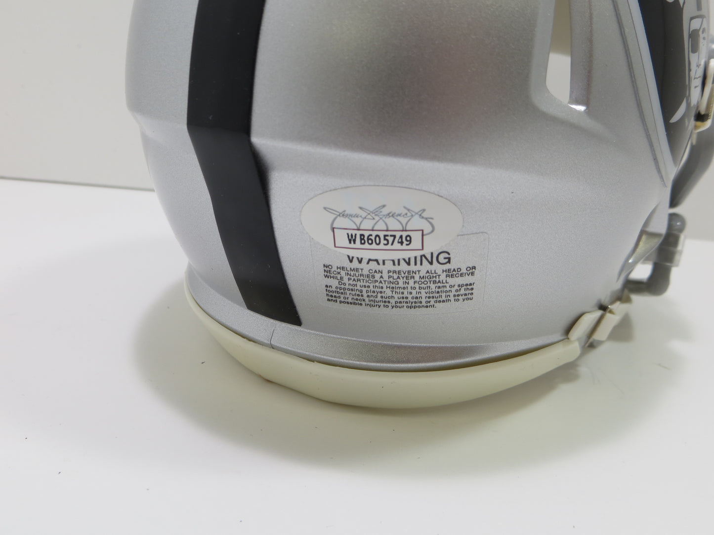 DARREN MCFADDEN SIGNED OAKLAND RAIDERS Riddell MINI HELMET Razorbacks JSA COA