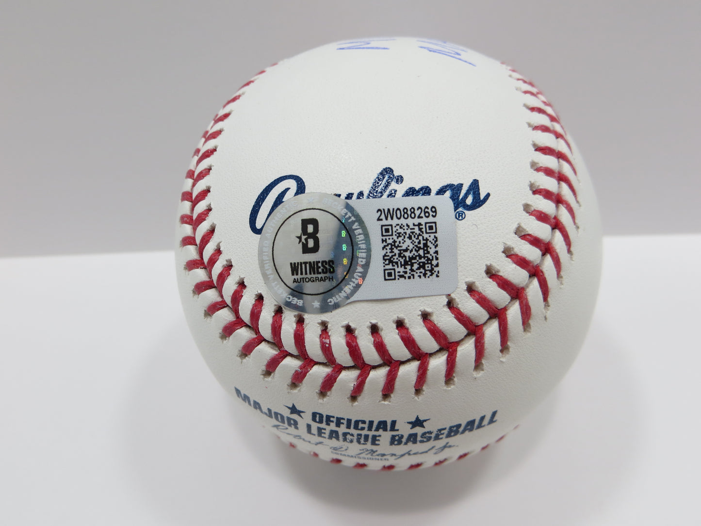 PAT PATRICK MAHOMES SR SIGNED OML BASEBALL Twins w/MVPMAKER THE REAL BAS