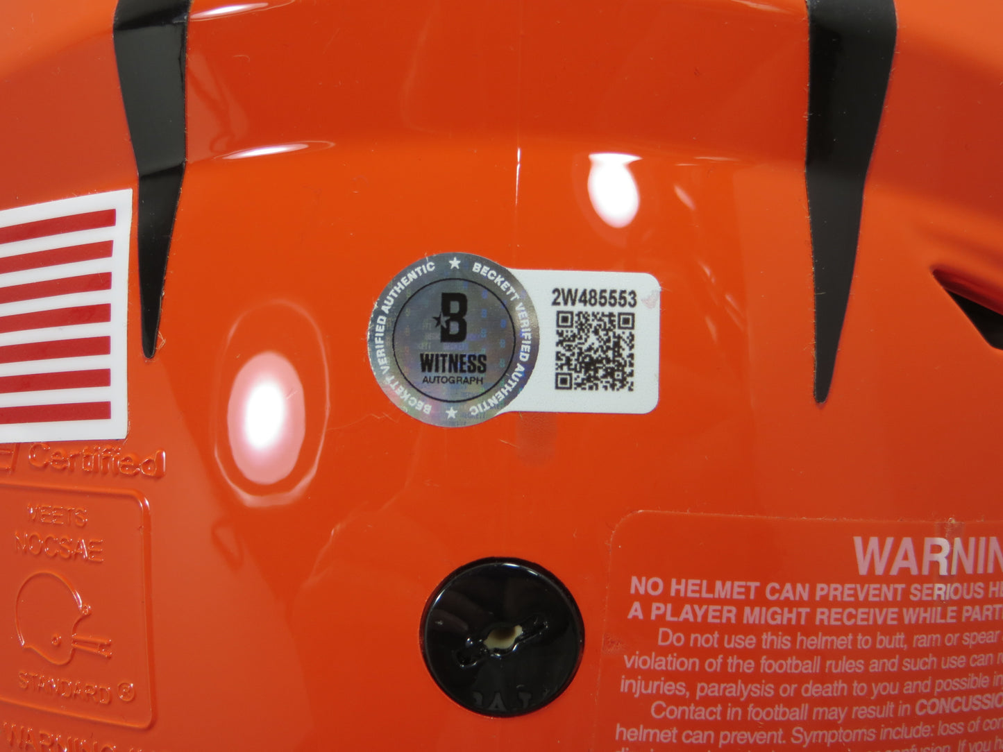 JA'MARR CHASE SIGNED CINCINNATI BENGALS SPEEDFLEX FULL SIZE HELMET w/INSC BAS