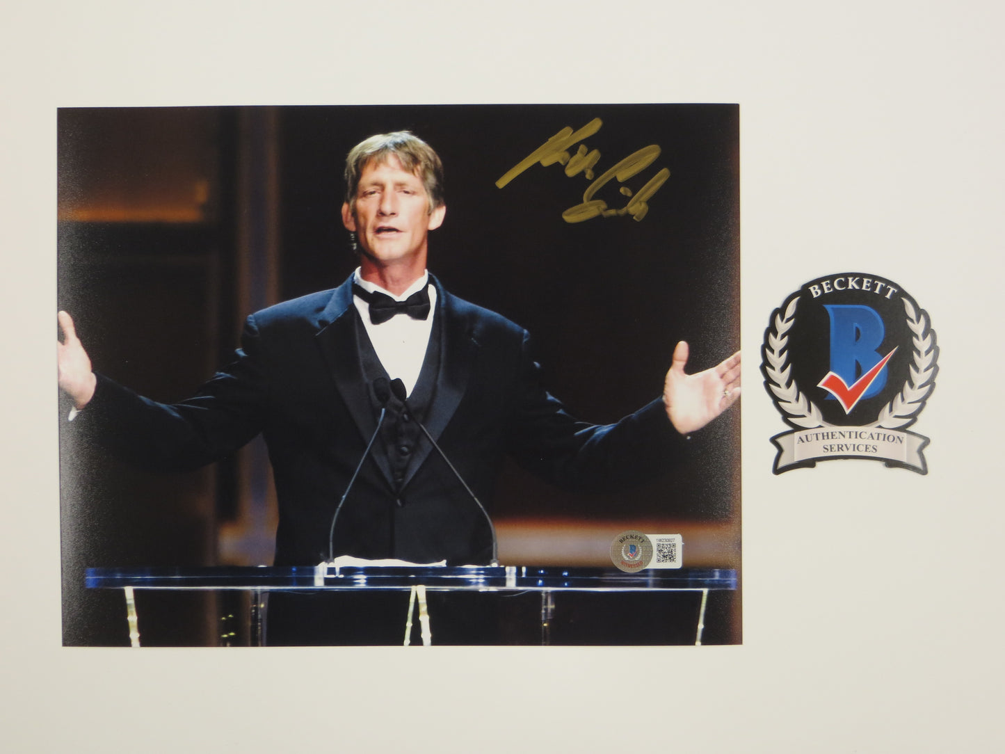 KEVIN VON ERICH SIGNED 8x10 Hall of Fame Speech PHOTO WCW WWF WWE BAS