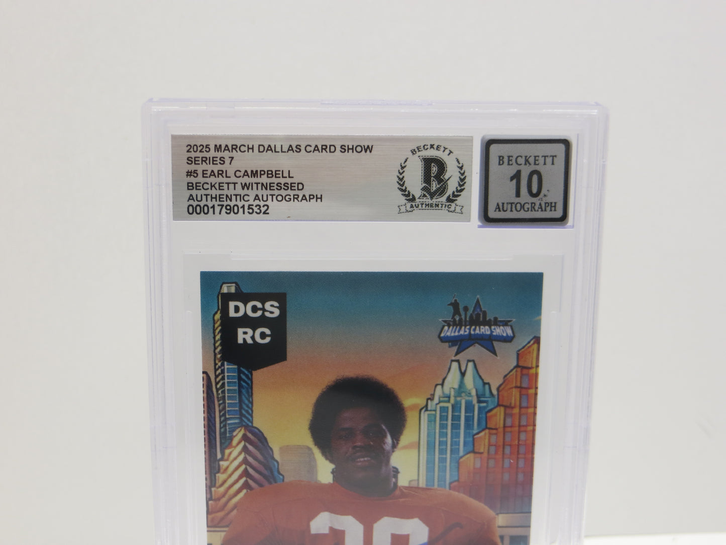 2025 MARCH DCS SERIES 7 #5 EARL CAMPBELL BAS 10 AUTO