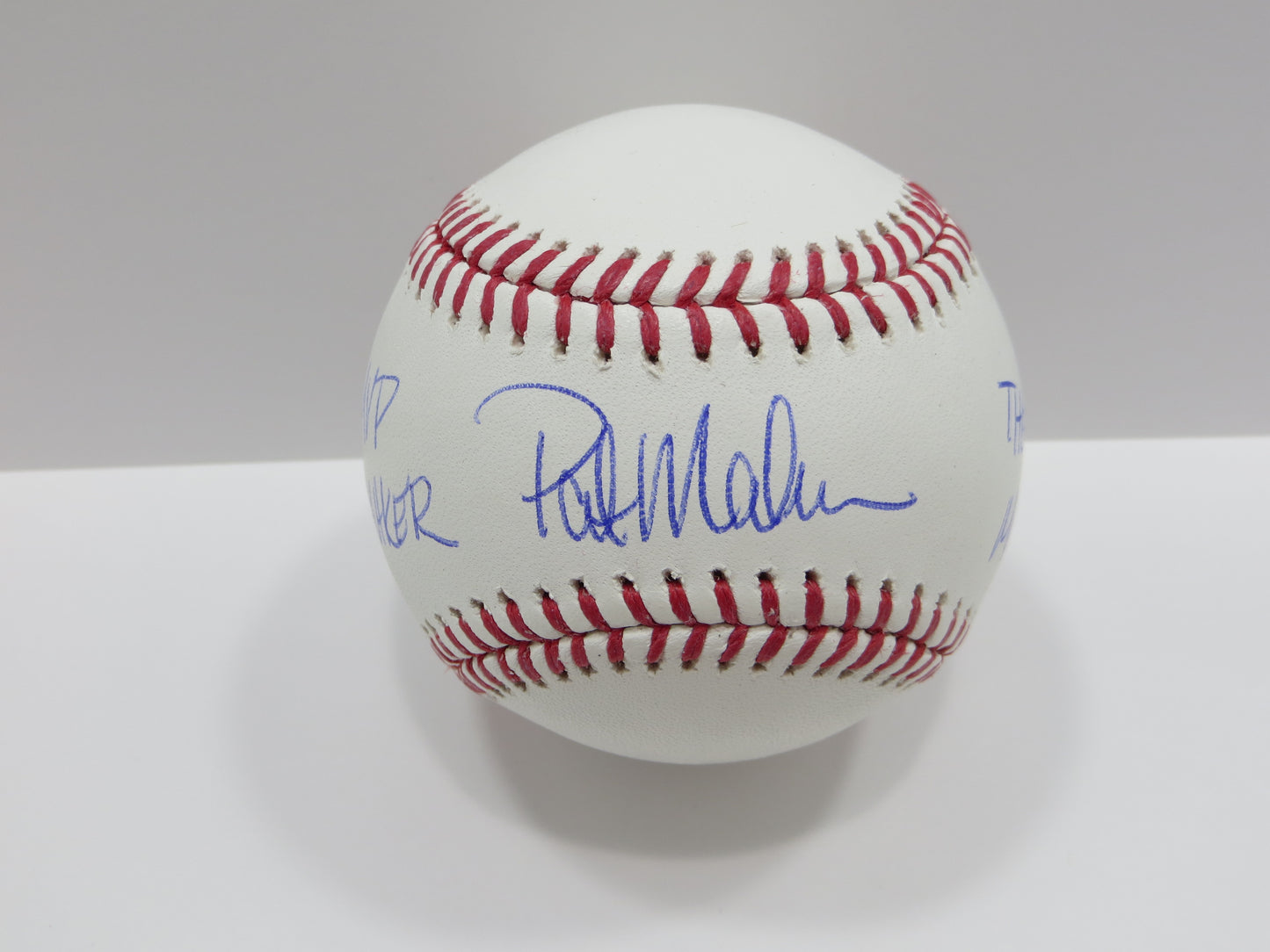 PAT PATRICK MAHOMES SR SIGNED OML BASEBALL Twins w/MVPMAKER THE REAL BAS