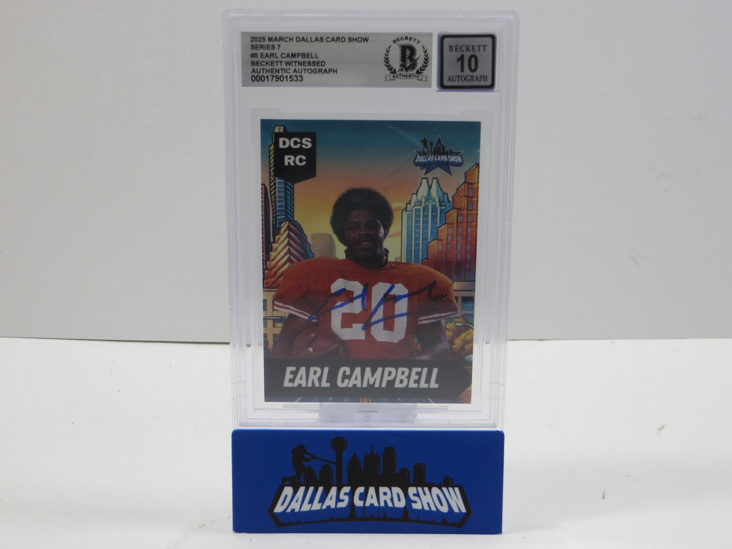 2025 MARCH DCS SERIES 7 #5 EARL CAMPBELL BAS 10 AUTO
