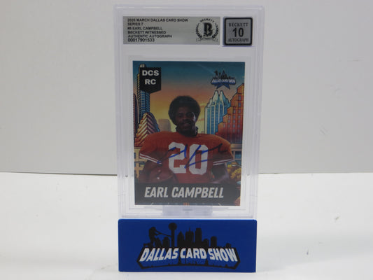 2025 MARCH DCS SERIES 7 #5 EARL CAMPBELL BAS 10 AUTO