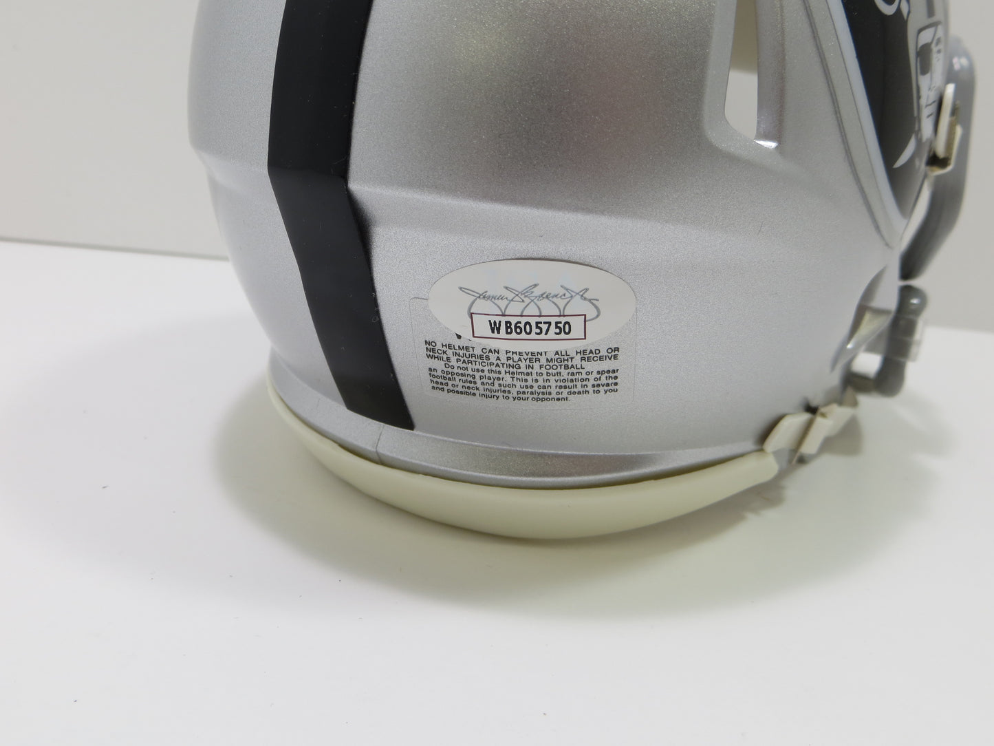 DARREN MCFADDEN SIGNED OAKLAND RAIDERS Riddell MINI HELMET Razorbacks JSA COA