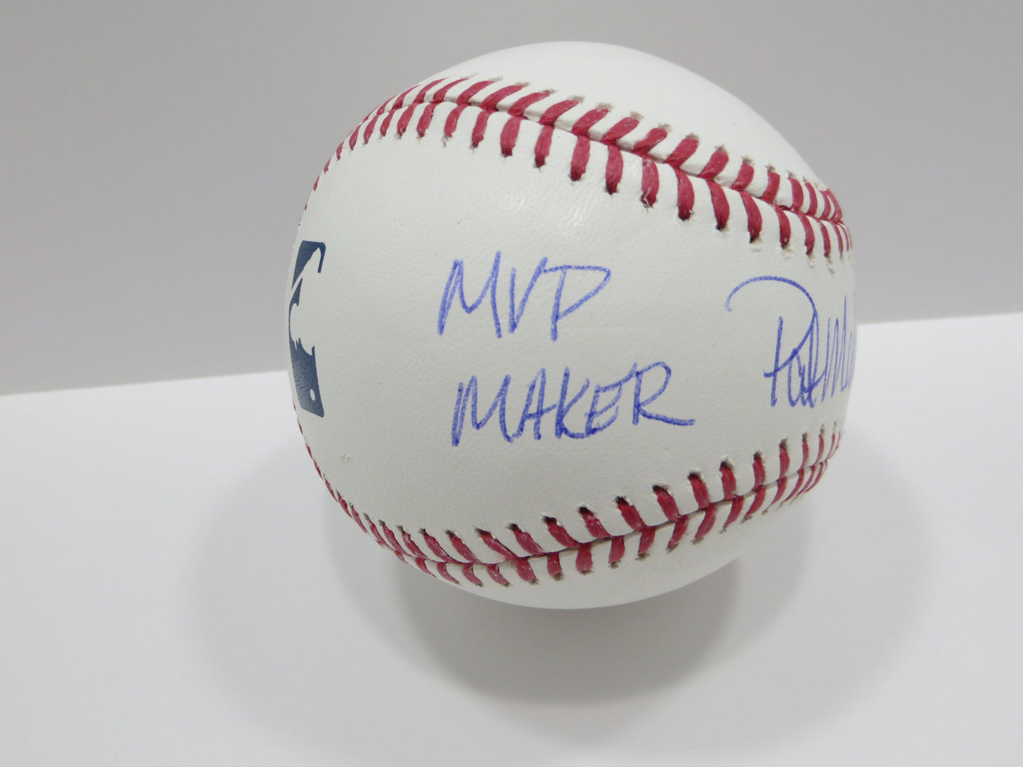 PAT PATRICK MAHOMES SR SIGNED OML BASEBALL Twins w/MVPMAKER THE REAL BAS