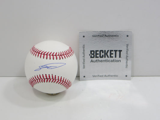 SEBASTIAN WALCOTT TEXAS RANGERS SIGNED RAWLINGS OML BASEBALL BAS COA