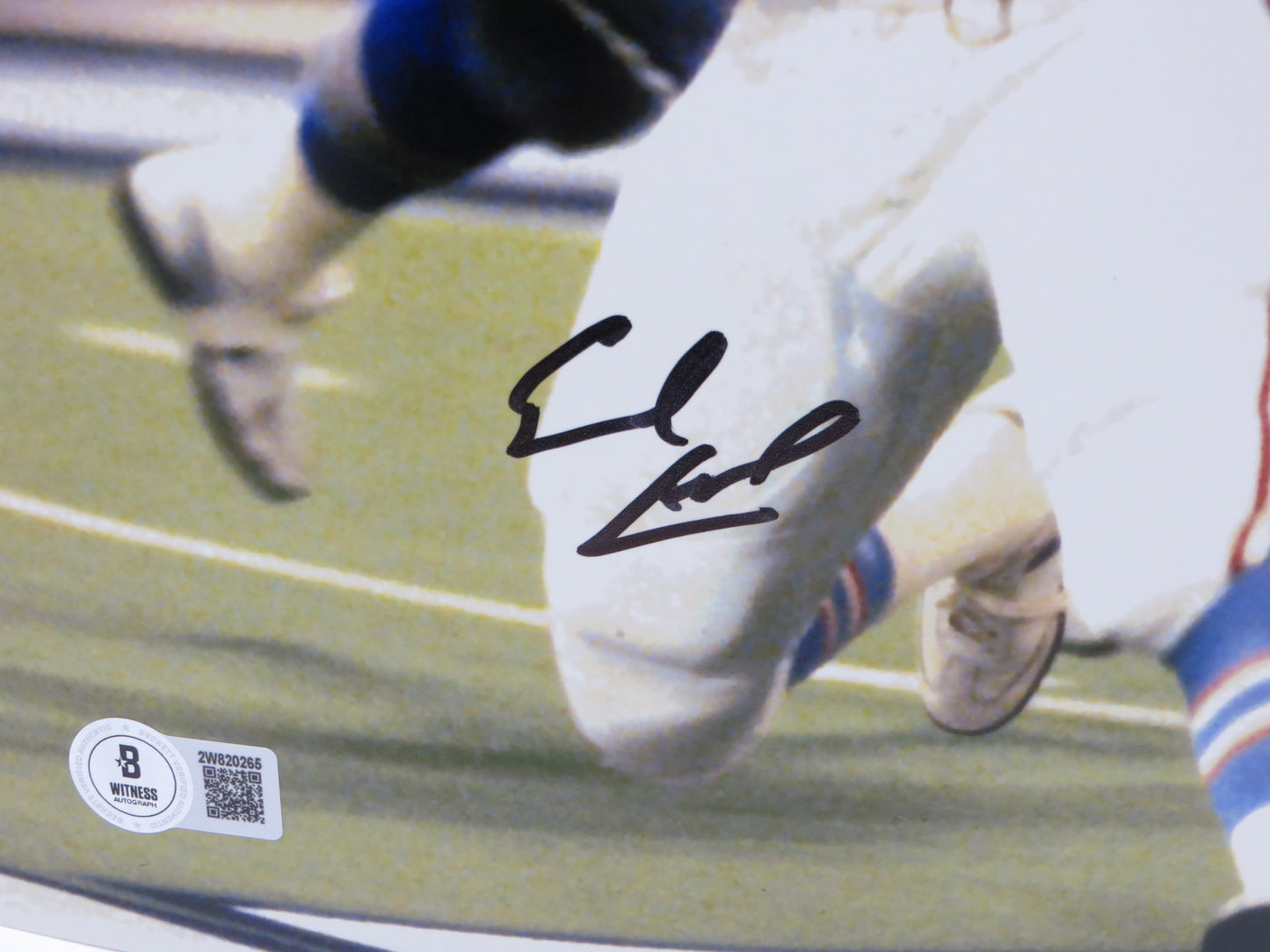 EARL CAMPBELL HOUSTON OILERS SIGNED 8x10 PHOTO LuvYaBlue BAS COA