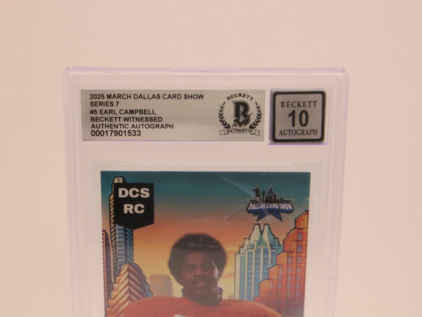 2025 MARCH DCS SERIES 7 #5 EARL CAMPBELL BAS 10 AUTO