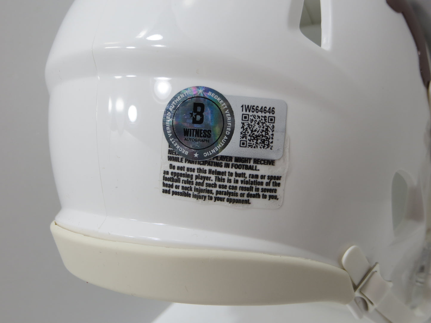 COLT McCOY JORDAN SHIPLEY SIGNED TEXAS LONGHORNS Riddell MINI HELMET BAS