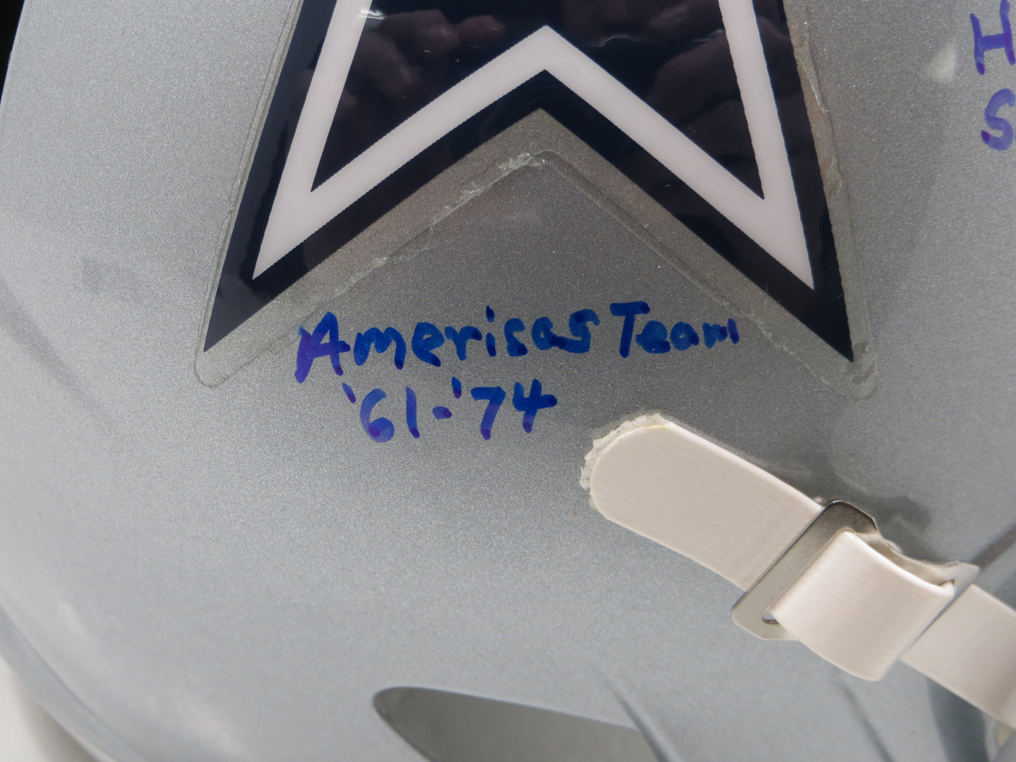 BOB LILLY SIGNED DALLAS COWBOYS RIDDELL FULL SIZE HELMET w/8 INSCs JSA COA