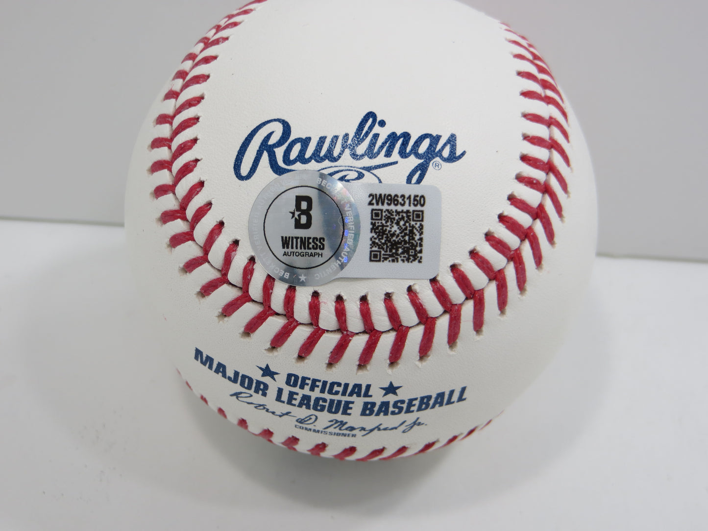 SEBASTIAN WALCOTT TEXAS RANGERS SIGNED RAWLINGS OML BASEBALL BAS COA