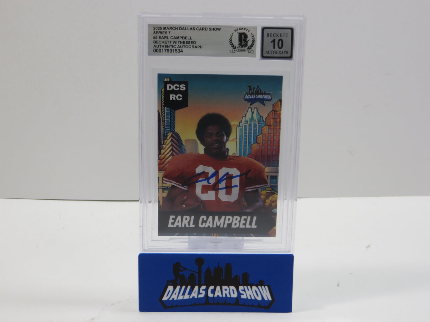 2025 MARCH DCS SERIES 7 #5 EARL CAMPBELL BAS 10 AUTO