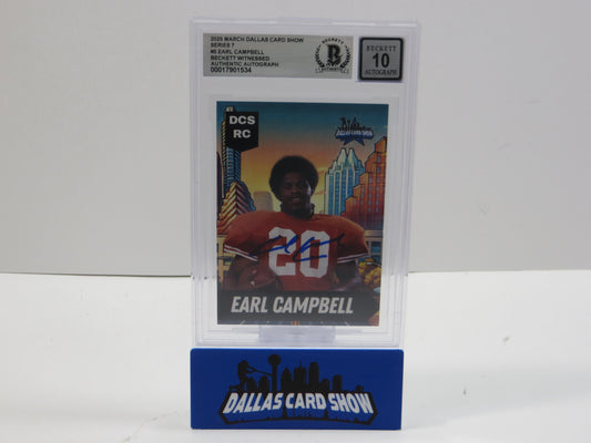 2025 MARCH DCS SERIES 7 #5 EARL CAMPBELL BAS 10 AUTO