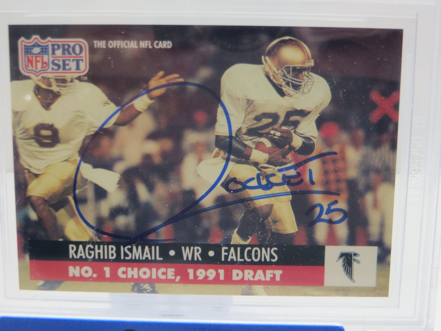 1991 PRO SET DRAFT DAY #694C RAGHIB "ROCKET" ISMAIL BGS AUTO