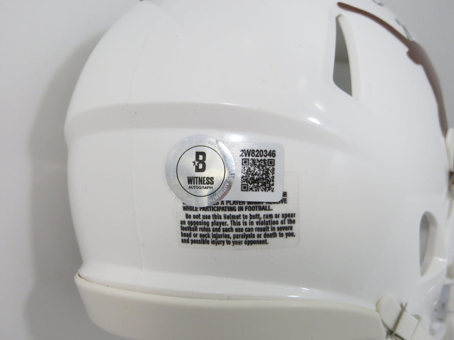 EARL CAMPBELL TEXAS UT LONGHORNS SIGNED Mini Helmet HOUSTON OILERS BAS