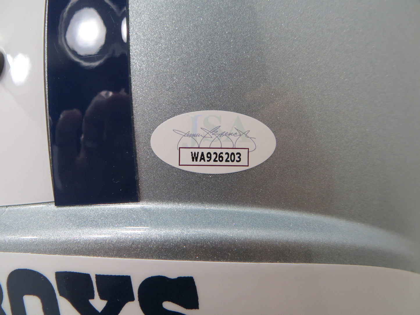 BOB LILLY SIGNED DALLAS COWBOYS RIDDELL FULL SIZE HELMET w/8 INSCs JSA COA