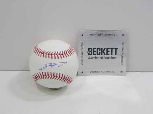 SEBASTIAN WALCOTT TEXAS RANGERS SIGNED RAWLINGS OML BASEBALL BAS COA