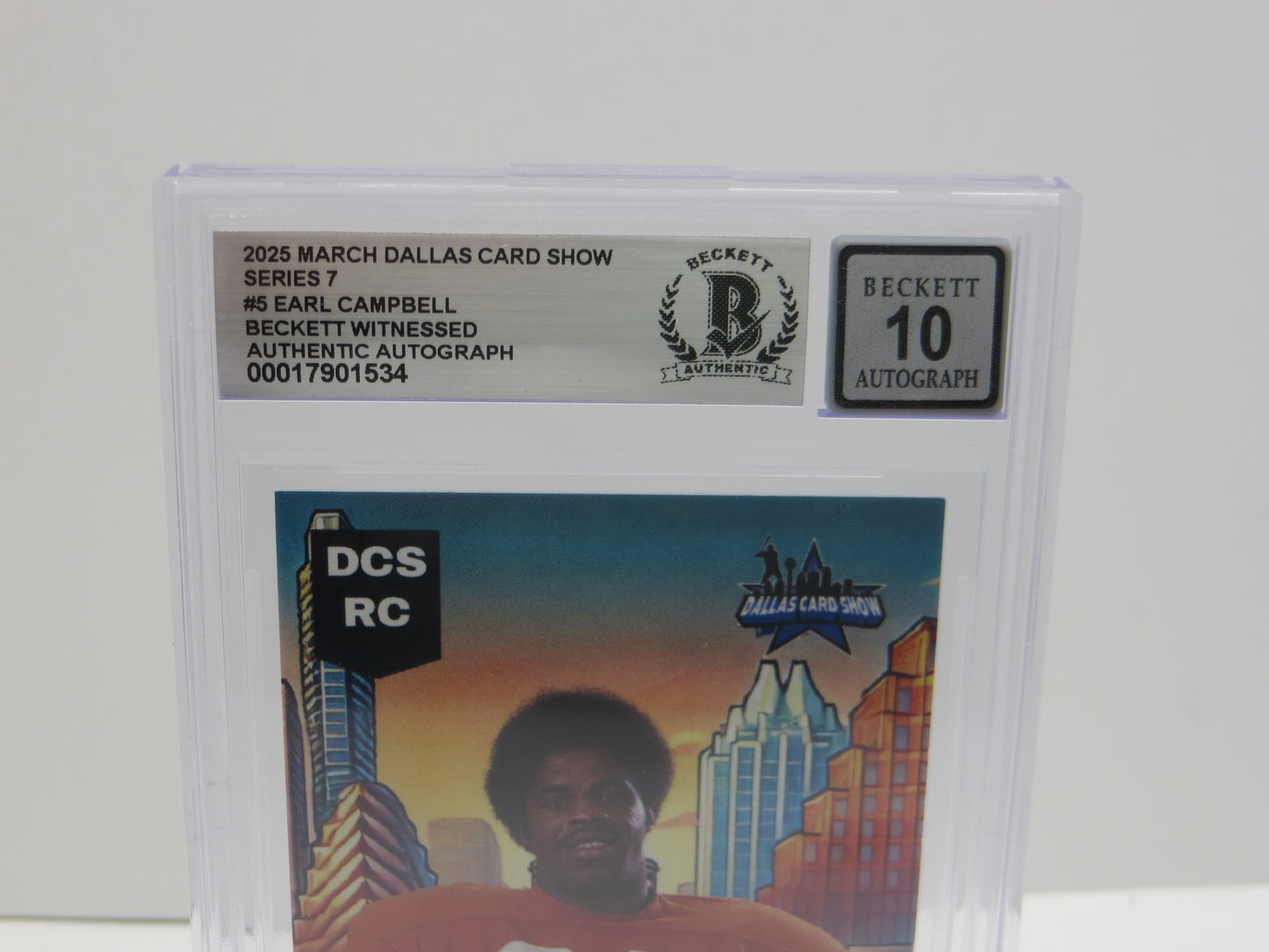 2025 MARCH DCS SERIES 7 #5 EARL CAMPBELL BAS 10 AUTO