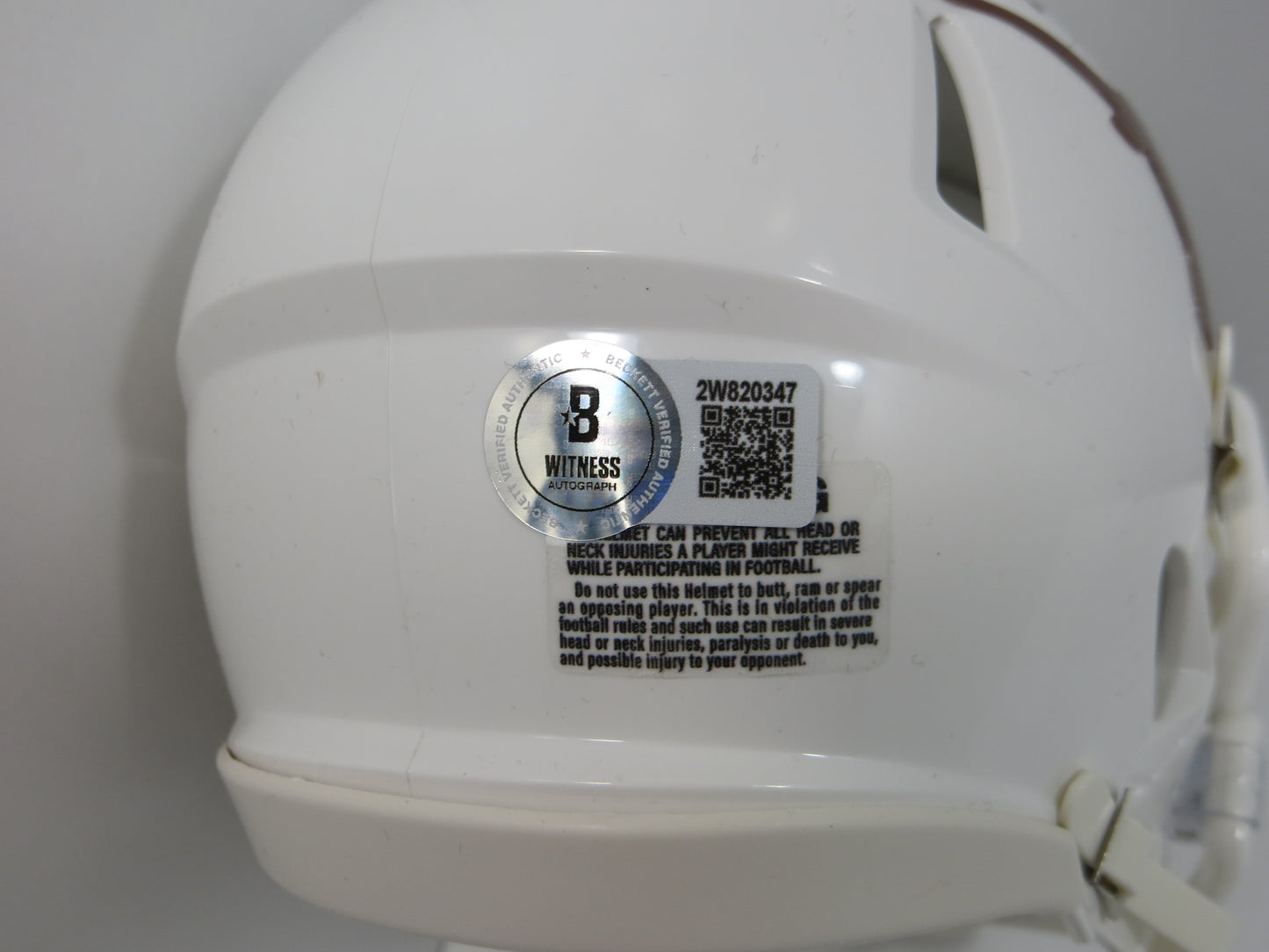 EARL CAMPBELL TEXAS UT LONGHORNS SIGNED Mini Helmet HOUSTON OILERS BAS