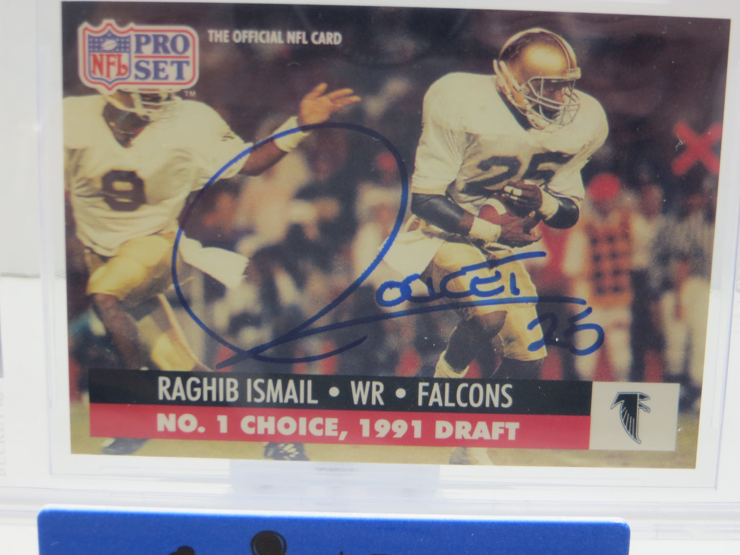 1991 PRO SET DRAFT DAY #694C RAGHIB "ROCKET" ISMAIL BGS AUTO