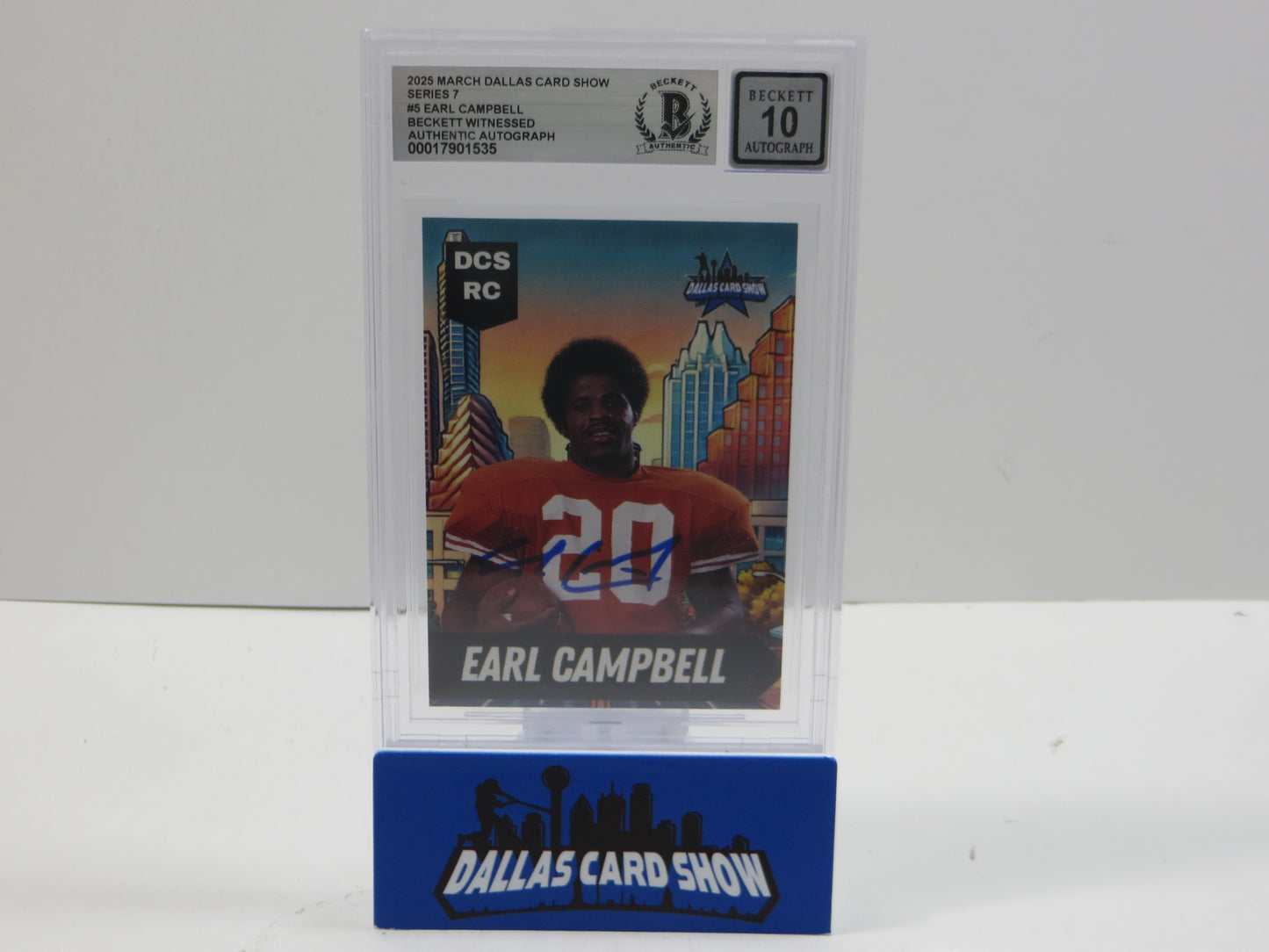 2025 MARCH DCS SERIES 7 #5 EARL CAMPBELL BAS 10 AUTO