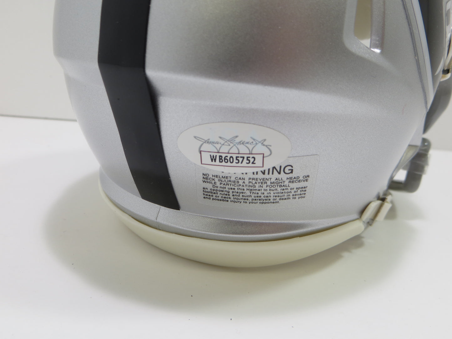 DARREN MCFADDEN SIGNED OAKLAND RAIDERS Riddell MINI HELMET Razorbacks JSA COA