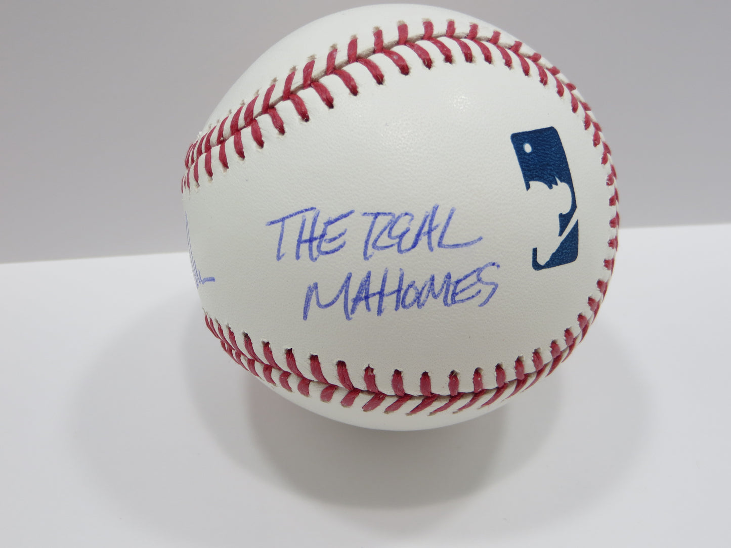 PAT PATRICK MAHOMES SR SIGNED OML BASEBALL Twins w/MVPMAKER THE REAL BAS