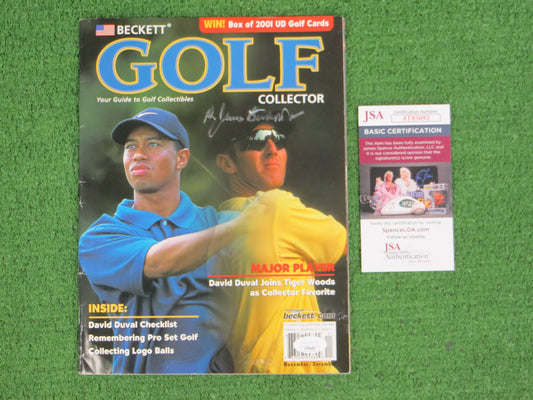 Dr James Beckett SIGNED BECKETT GOLF MAGAZINE Tiger Woods Duval ISSUE #2 JSA