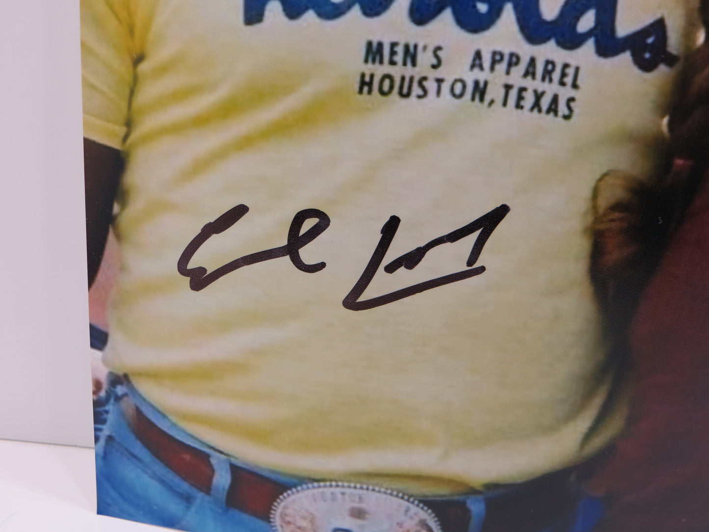 EARL CAMPBELL Texas Longhorns Houston Oilers SIGNED 8x10 PHOTO w/ Willie Nelson BAS