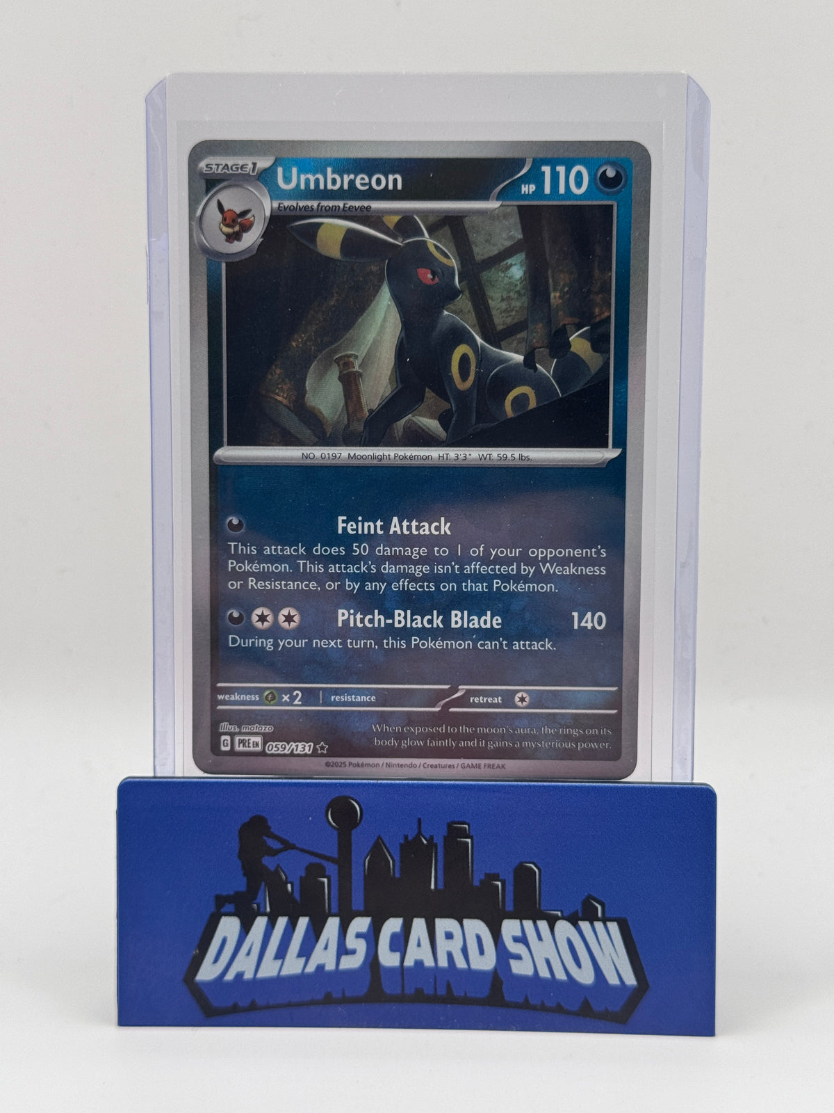 2025 Pokemon - Umbreon (Master Ball) - 059/131 Prismatic Evolutions NM