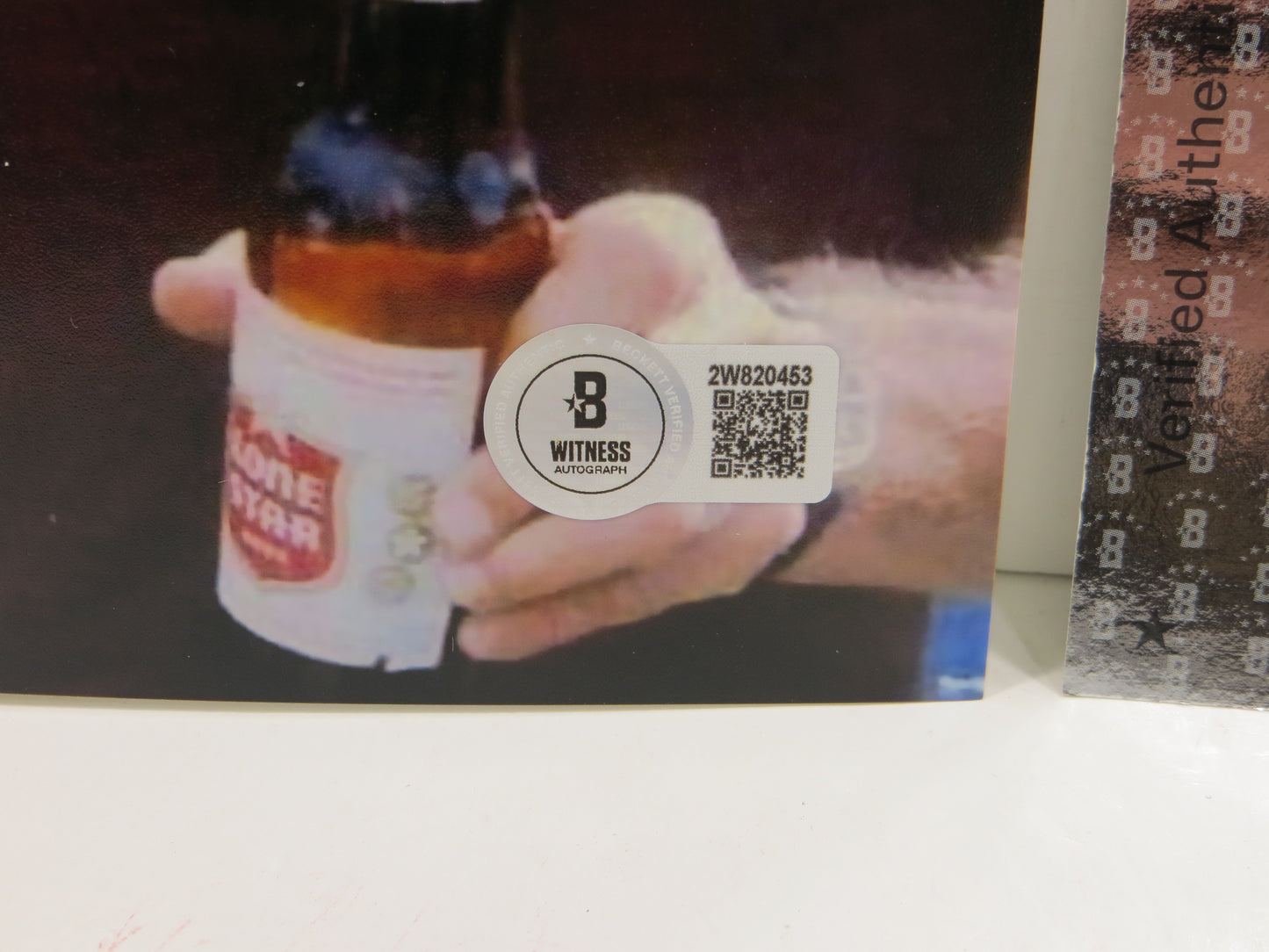 EARL CAMPBELL Texas Longhorns Houston Oilers SIGNED 8x10 PHOTO w/ Willie Nelson BAS