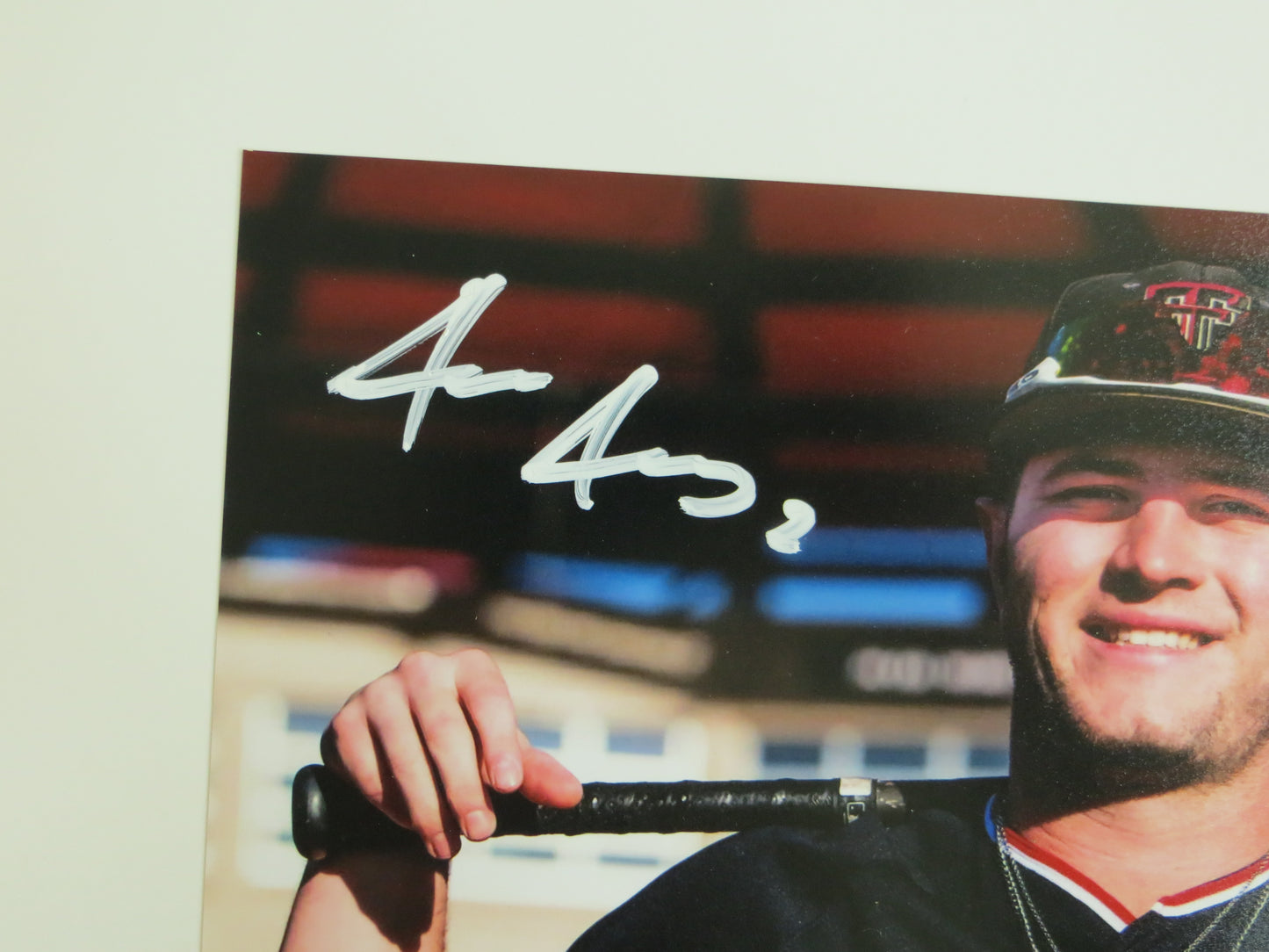 JACE JUNG TEXAS TECH RED RAIDERS SIGNED 8x10 PHOTO 1st Round Pick Tigers BAS